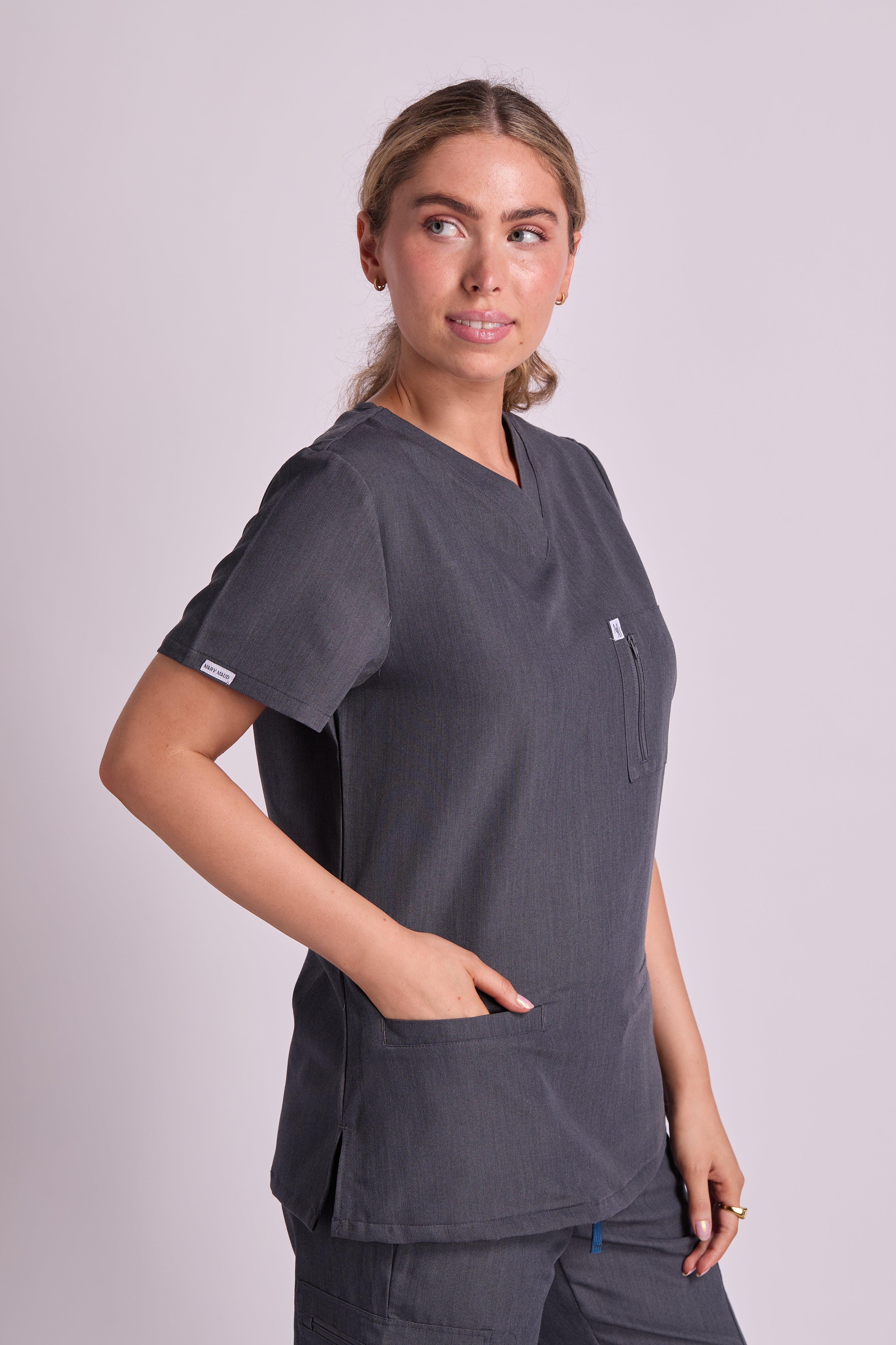 Mary T Four Pocket Scrub Top