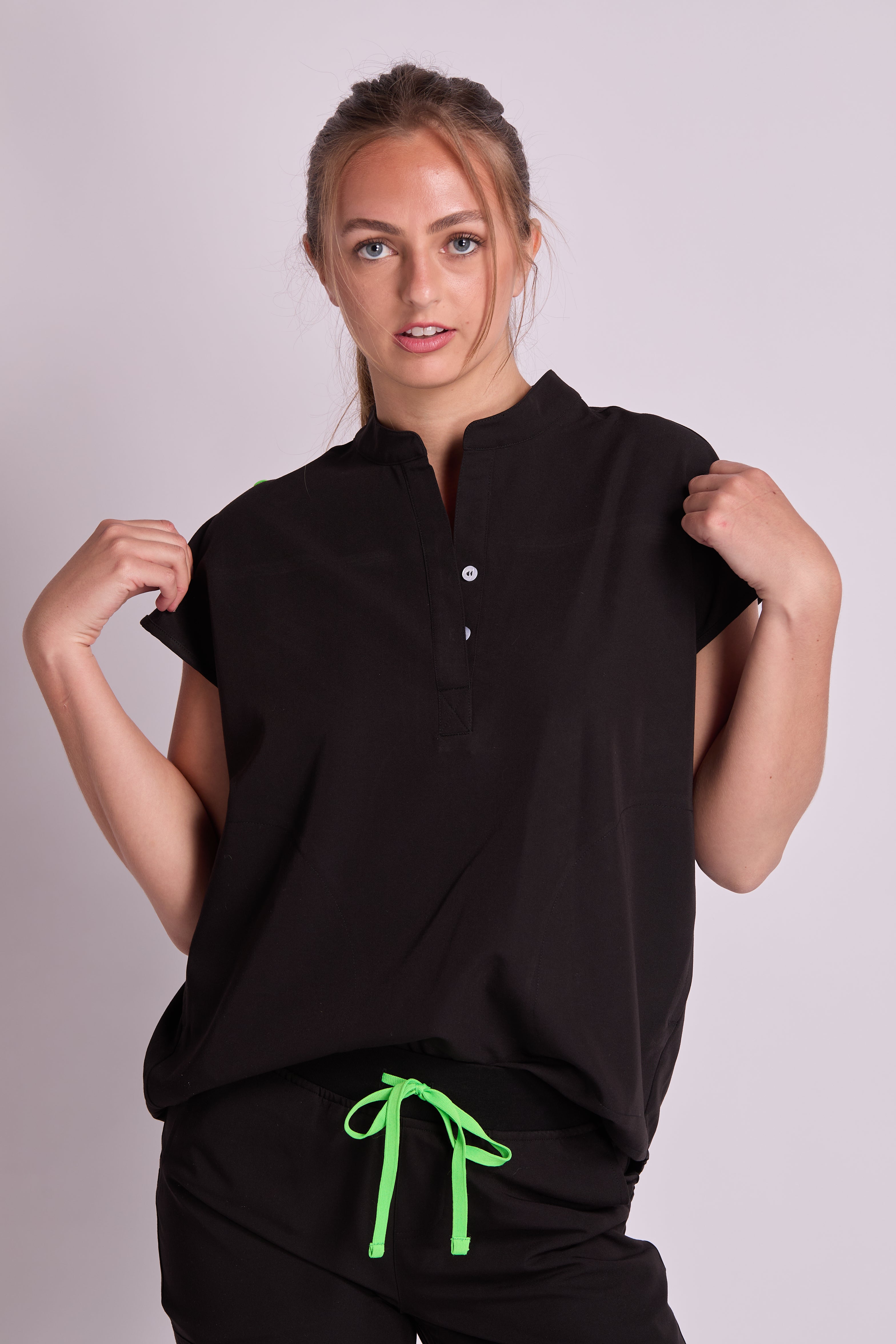 Amara Two Pocket Oversized Scrub Top