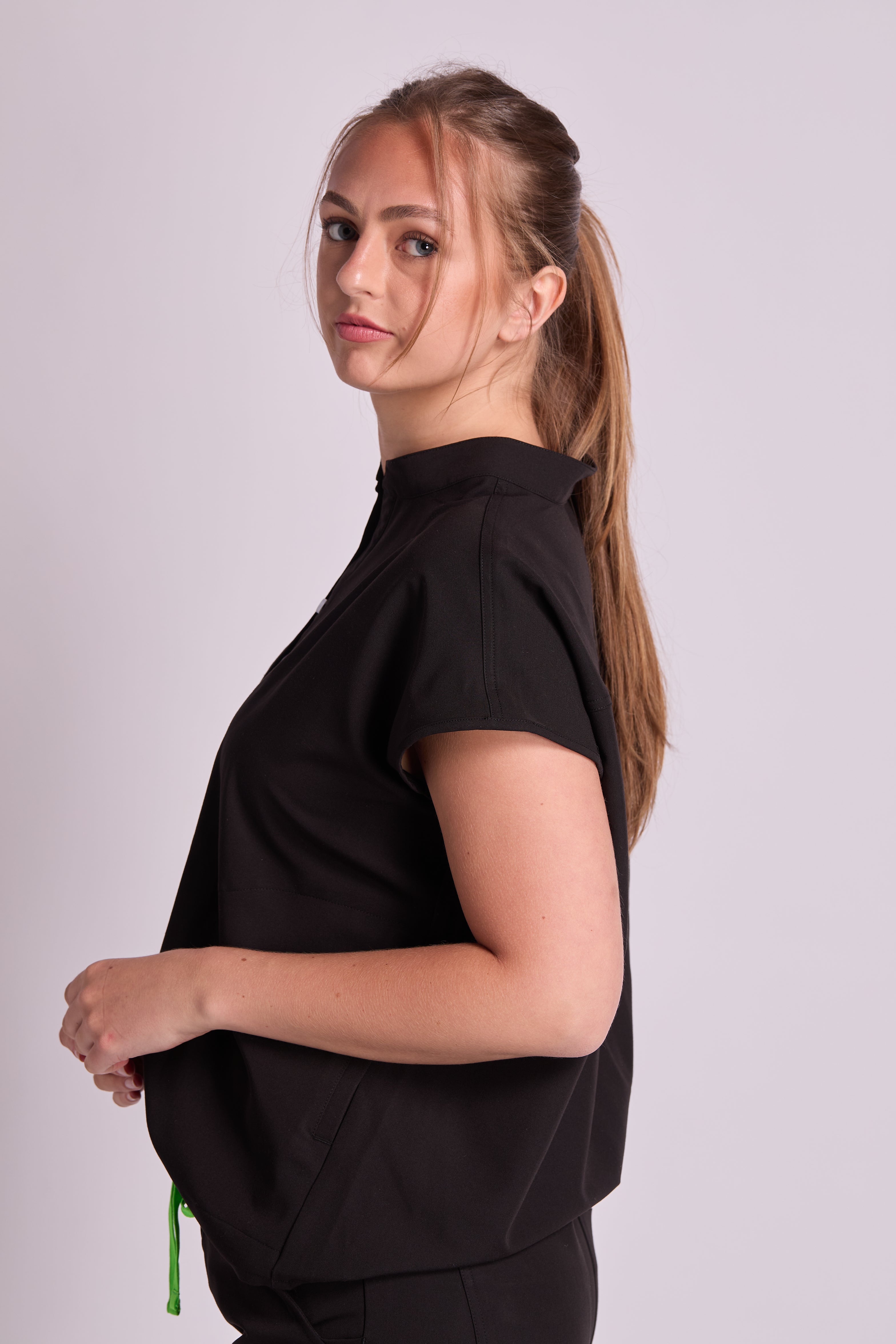 Amara Two Pocket Oversized Scrub Top