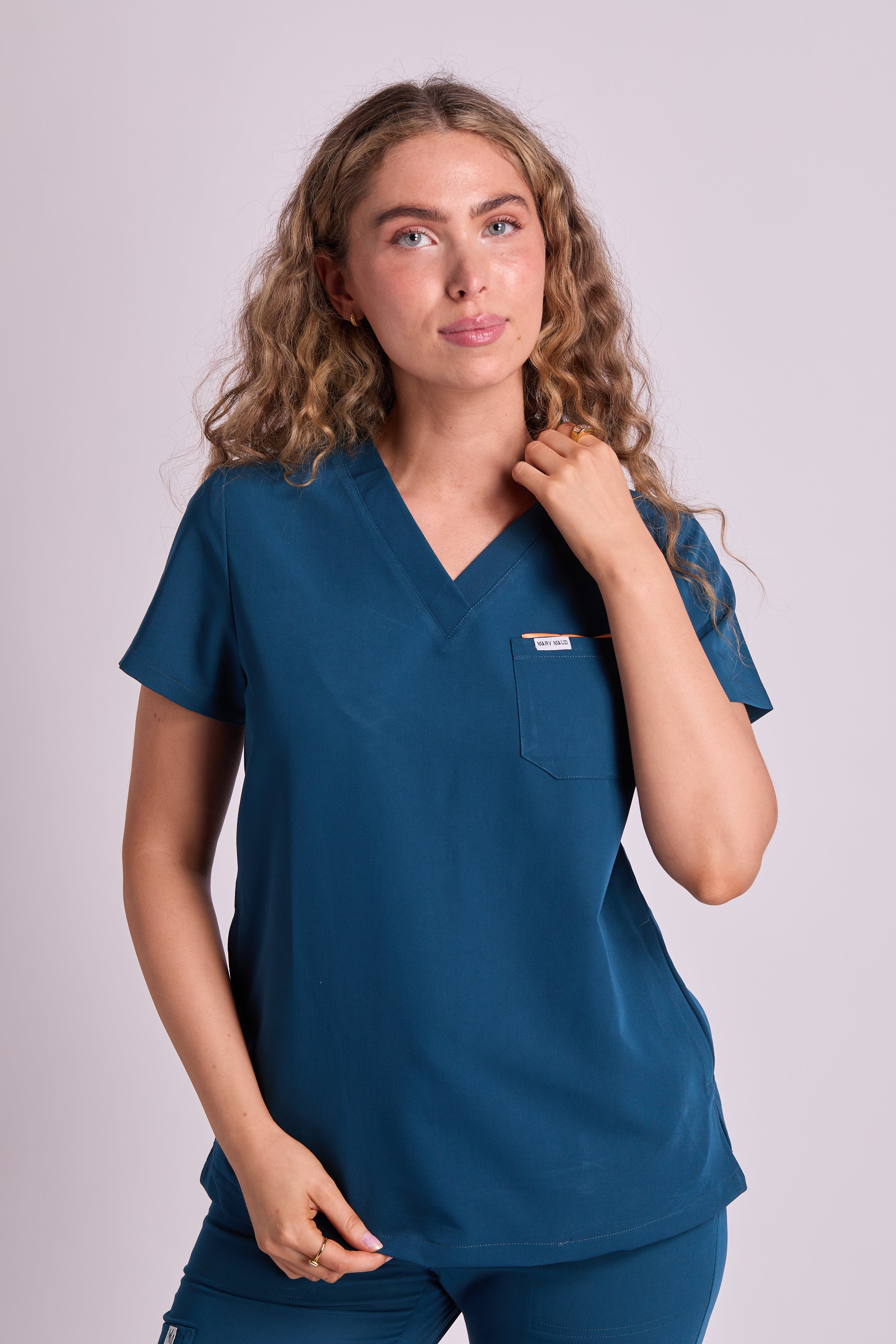 Yara Three Pocket Scrub Top
