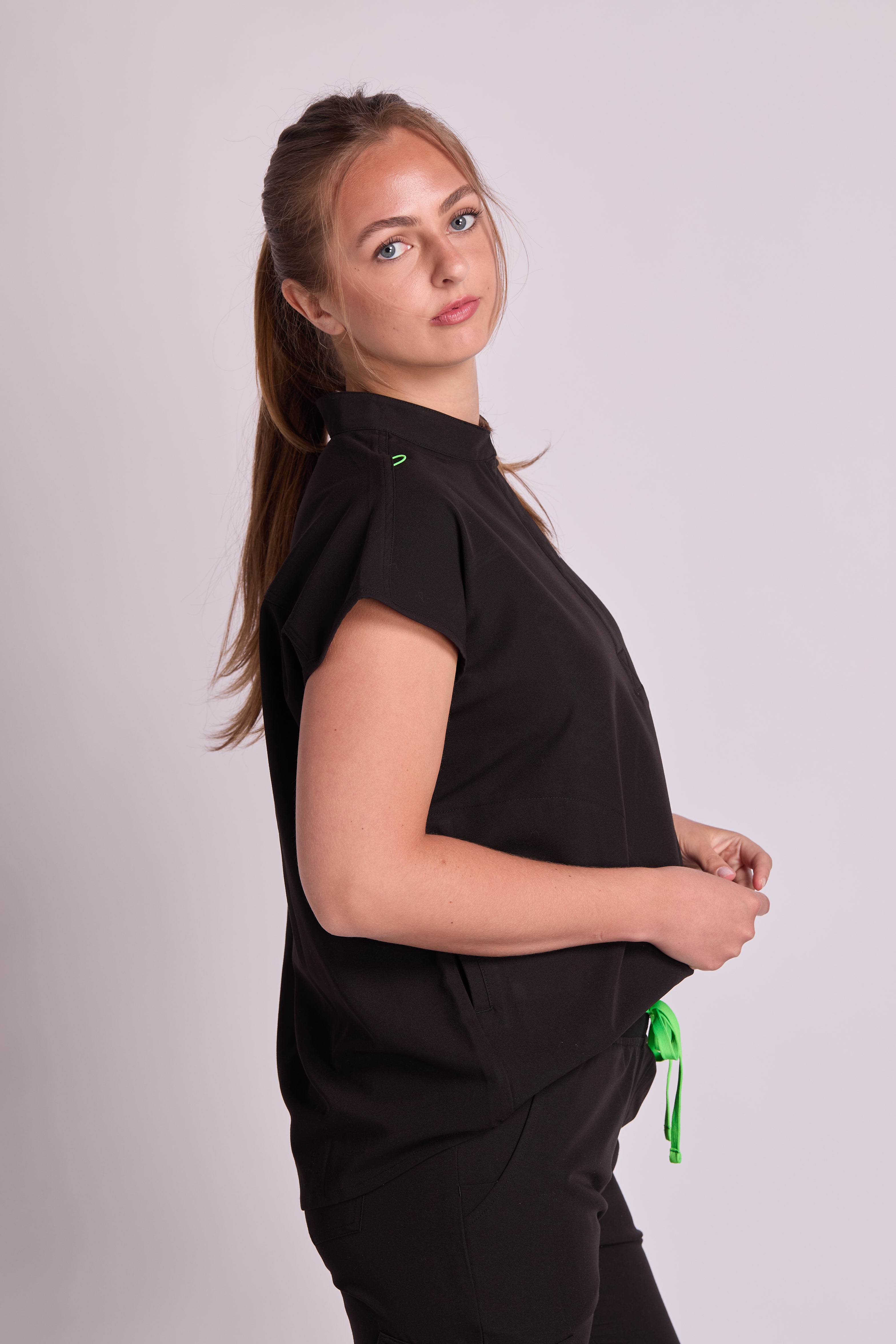 Amara Two Pocket Oversized Scrub Top