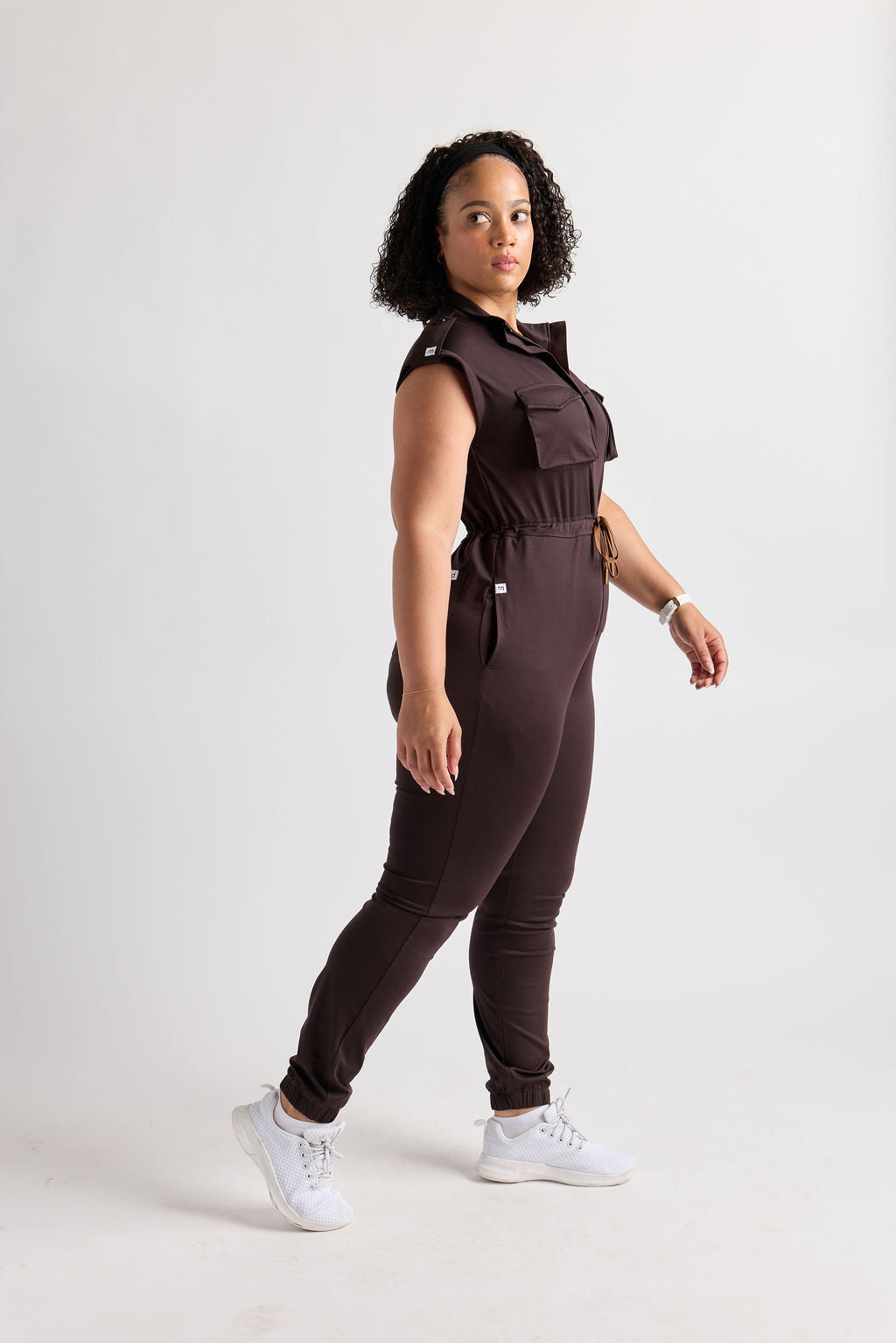Zuri Six Pocket Scrub Jumpsuit