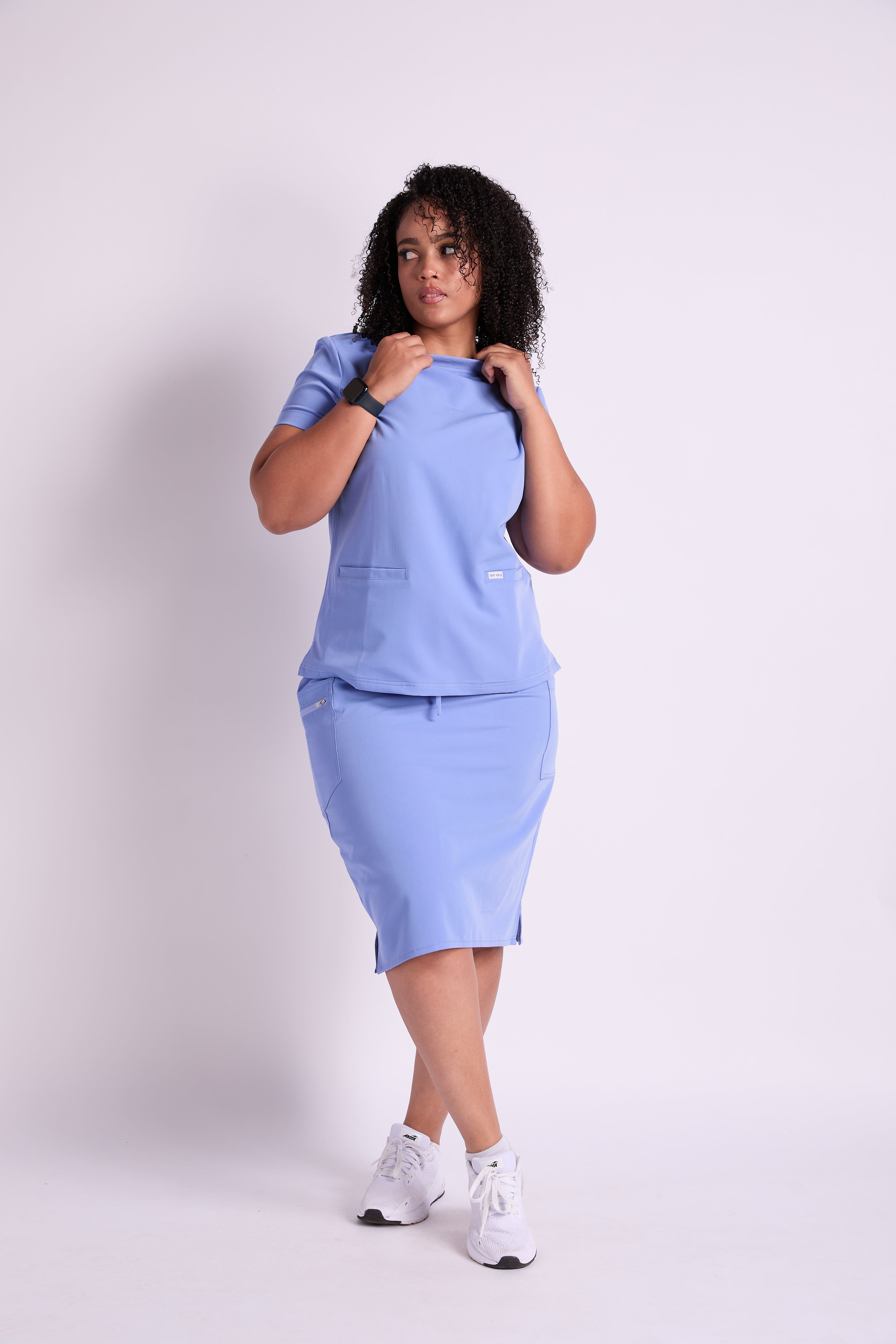 Elise Three Pocket Scrub Skirt