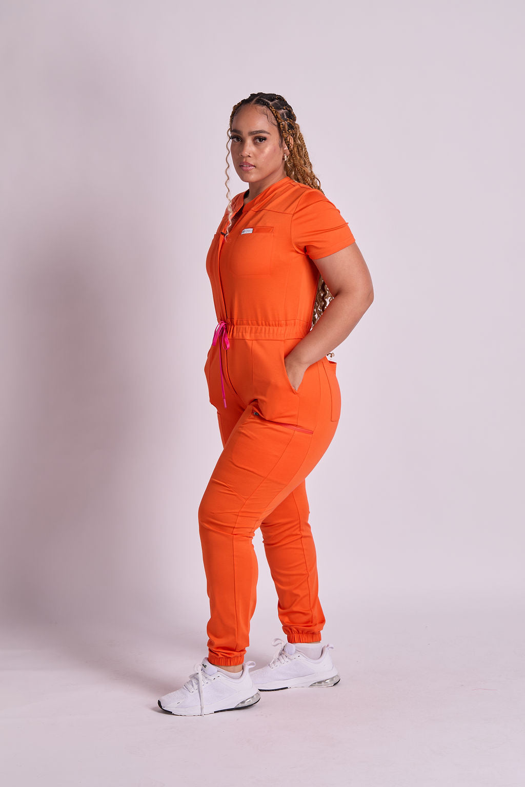 Zuri Eight Pocket Scrub Jumpsuit