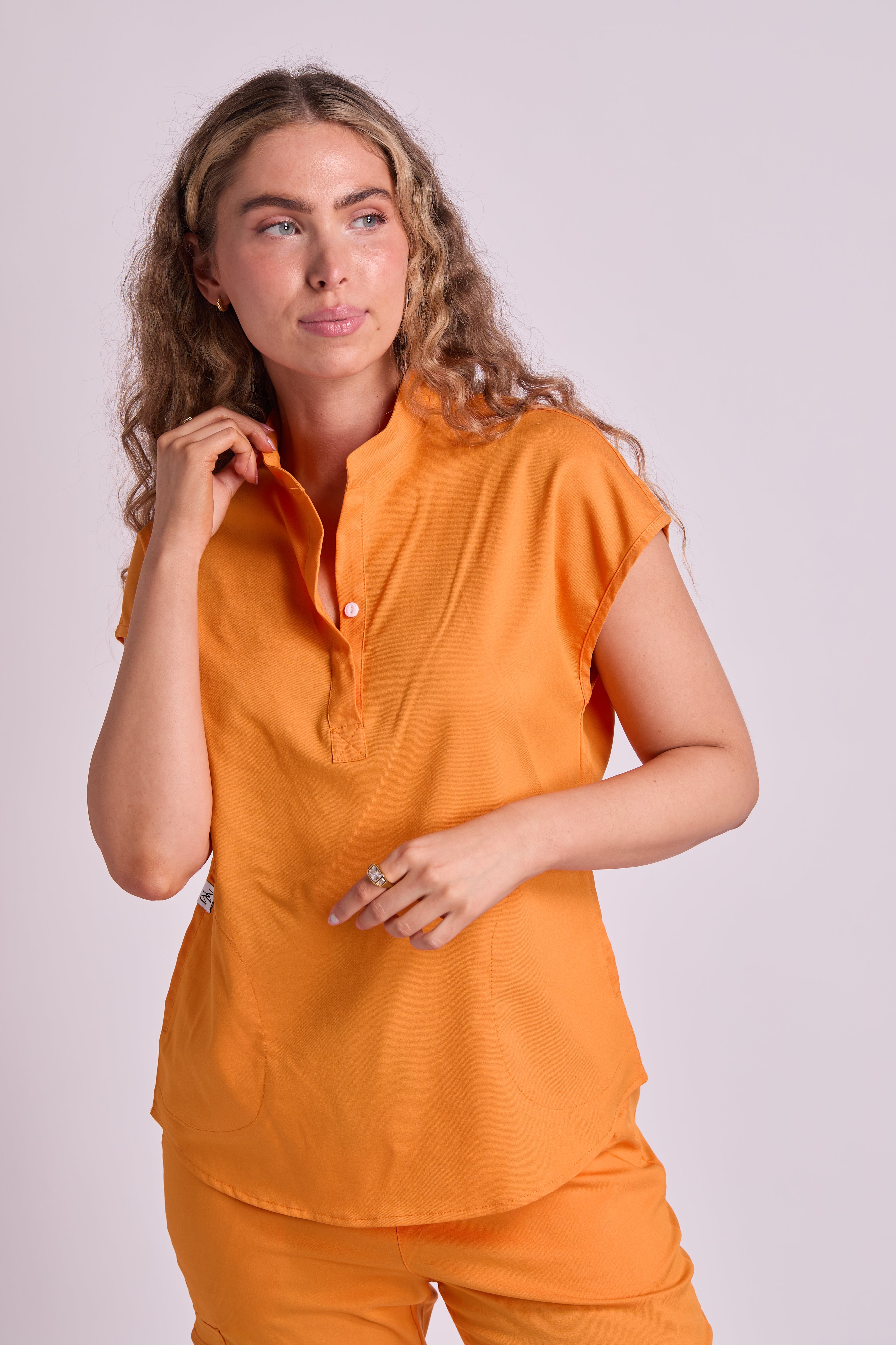Amara Two Pocket Oversized Scrub Top