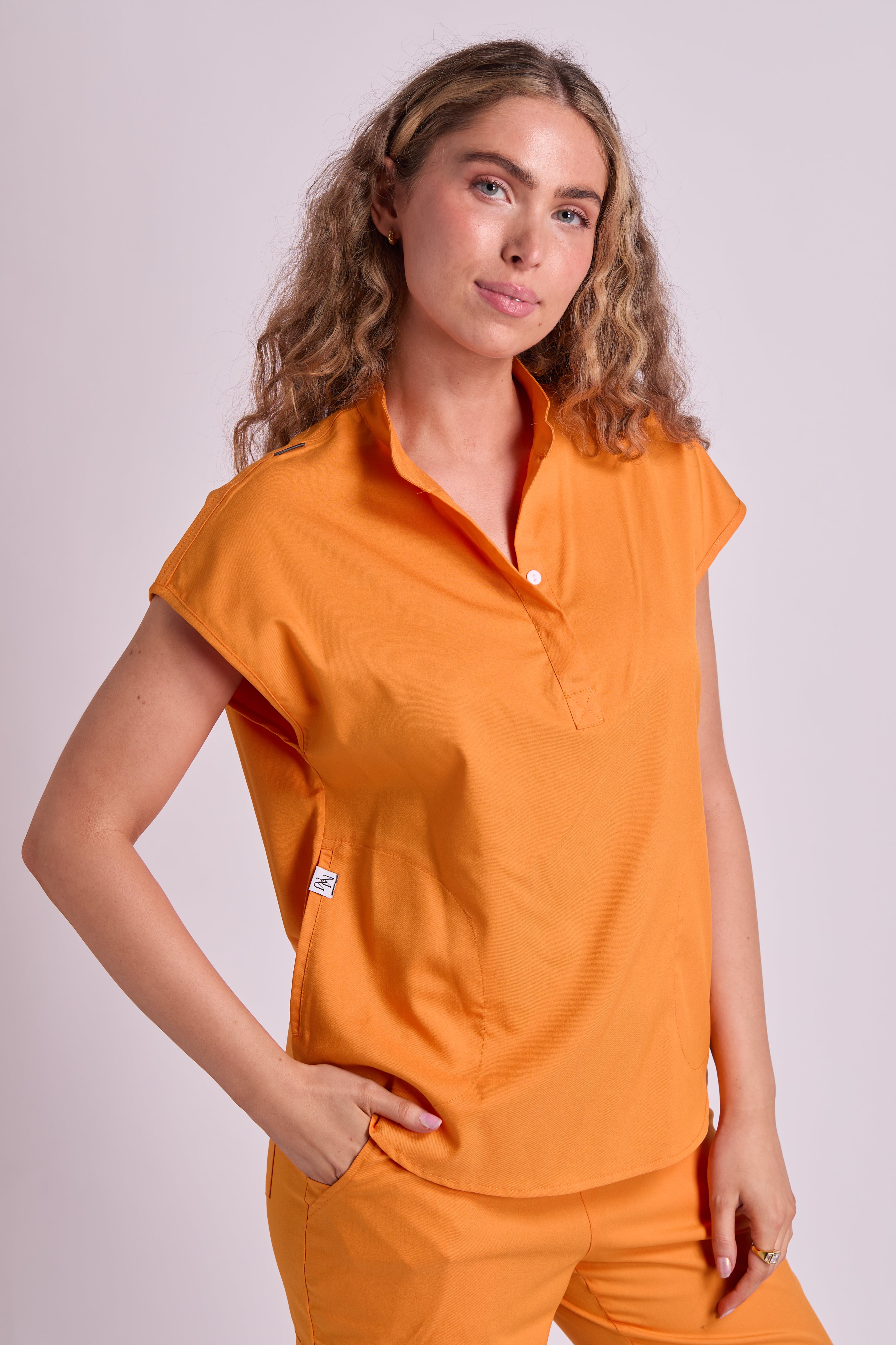 Amara Two Pocket Oversized Scrub Top