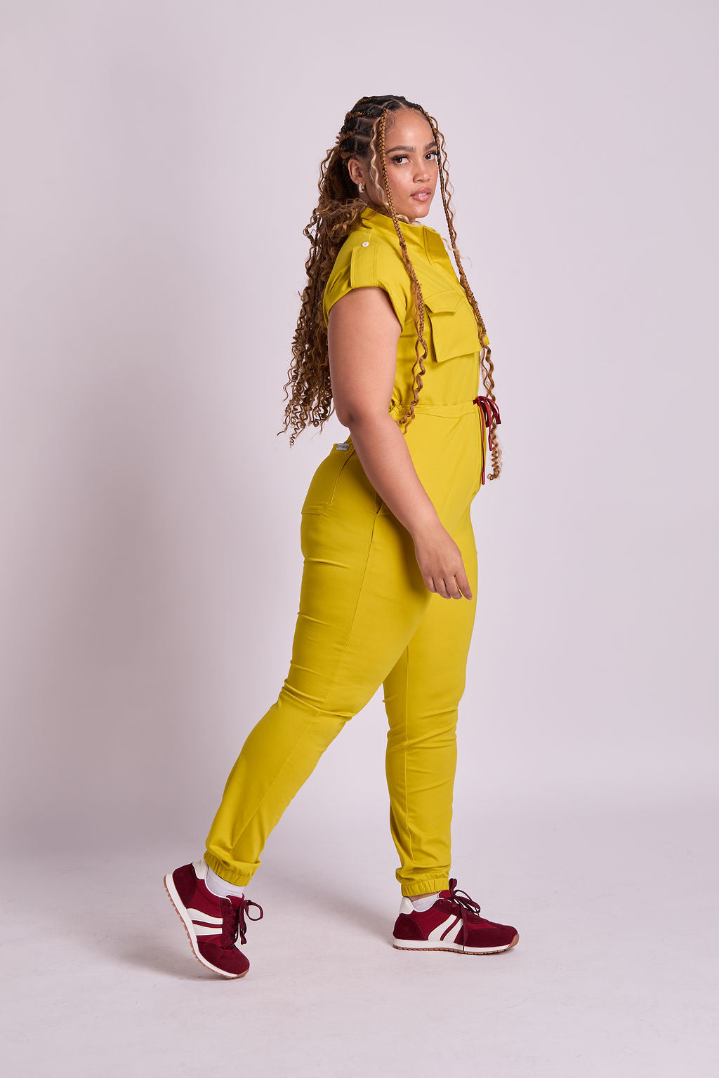 Zuri Six Pocket Scrub Jumpsuit