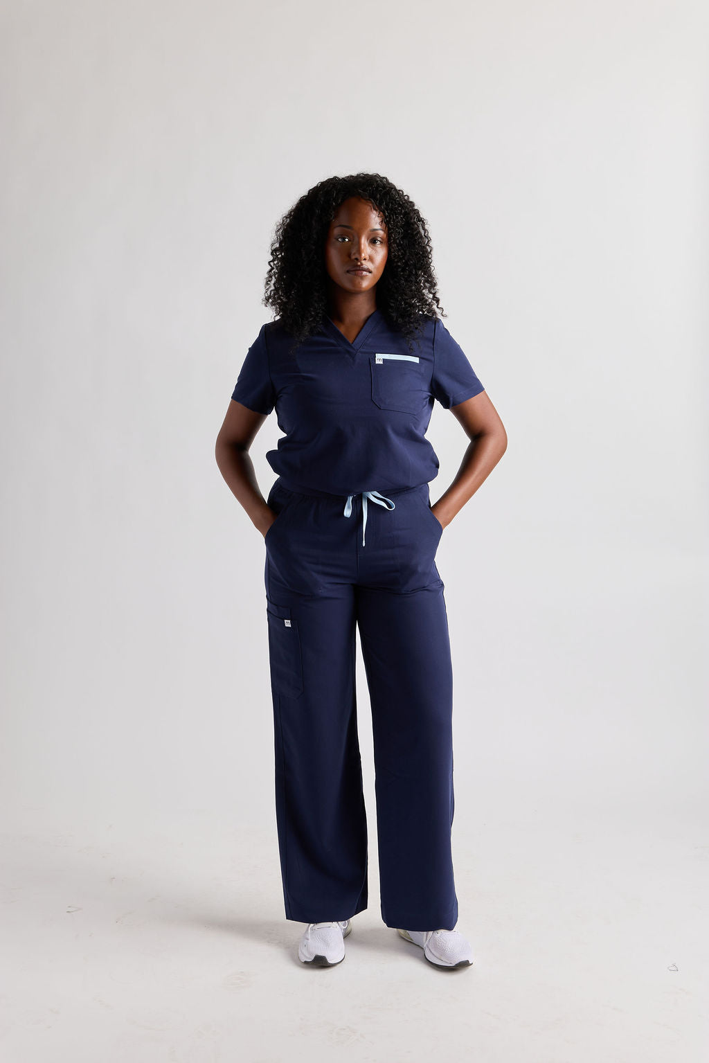 Yara Five Pocket Wide Leg Scrub Pants