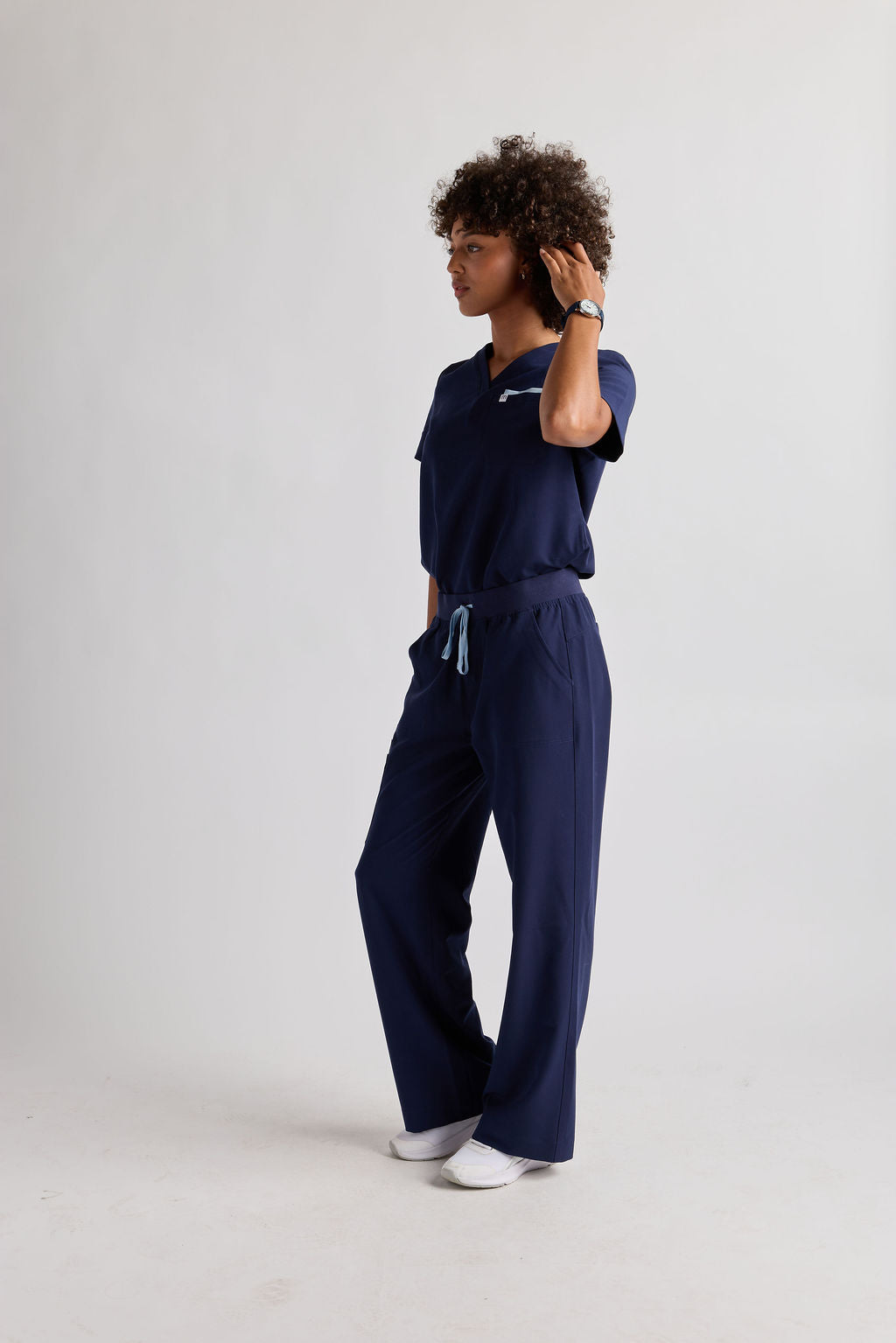 Yara Five Pocket Wide Leg Scrub Pants
