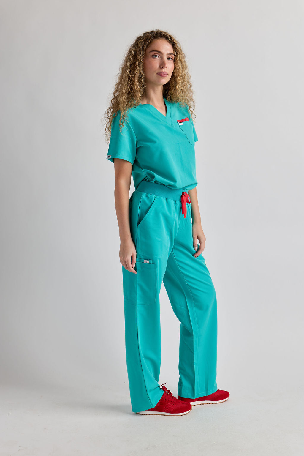 Yara Five Pocket Wide Leg Scrub Pants