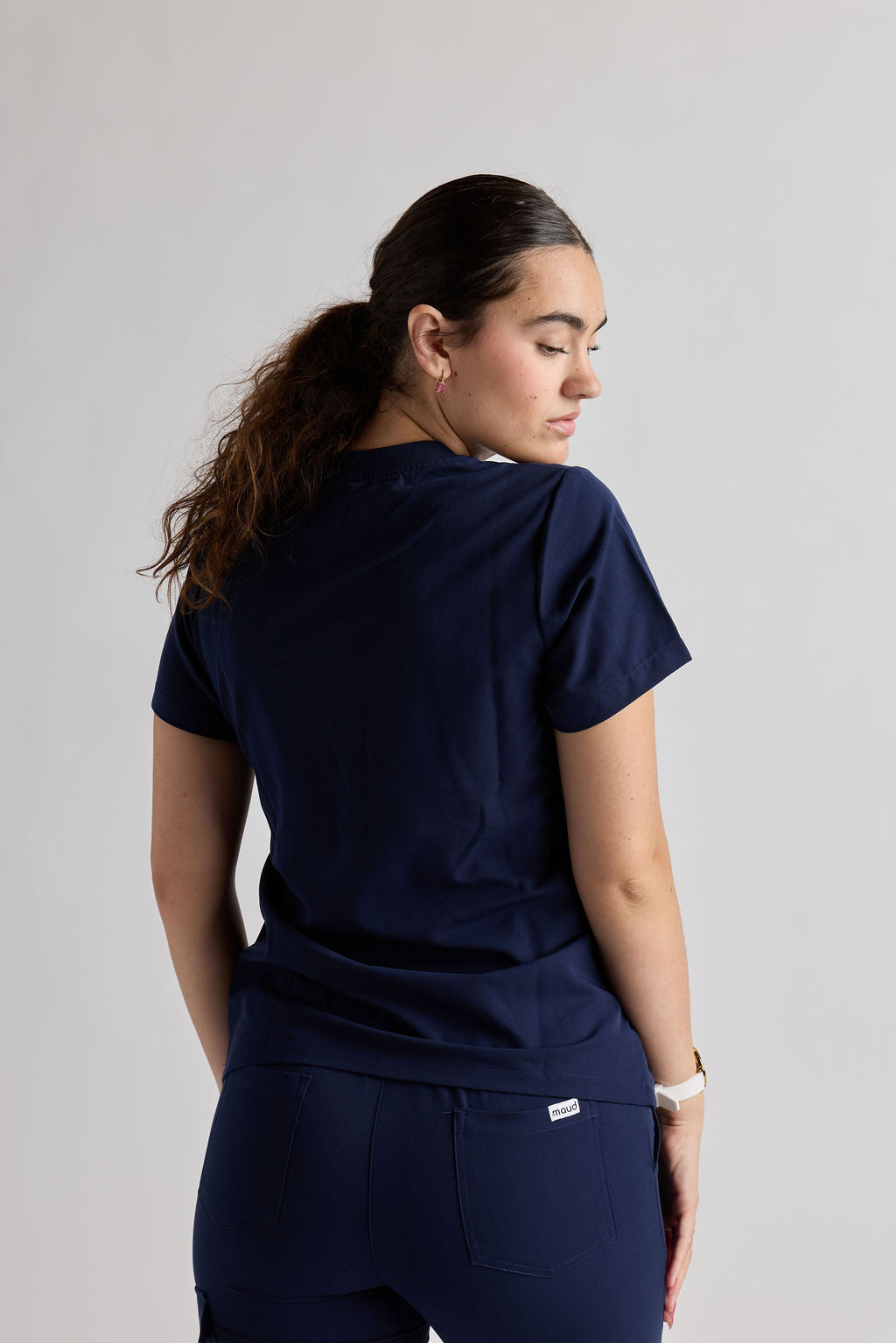 Mary K Three Pocket Scrub Top