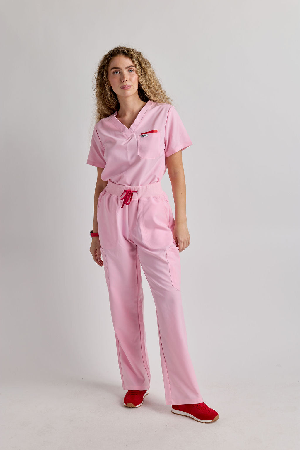 Yara Five Pocket Wide Leg Scrub Pants