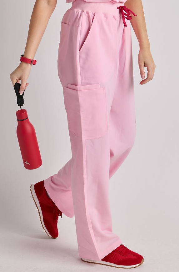 Yara Five Pocket Wide Leg Scrub Pants