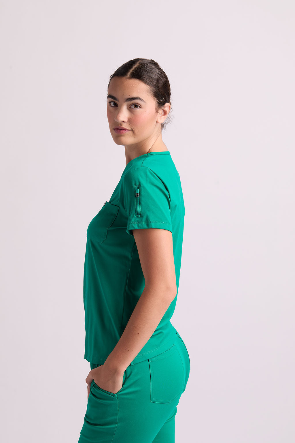 Zuri Two Pocket Scrub Top
