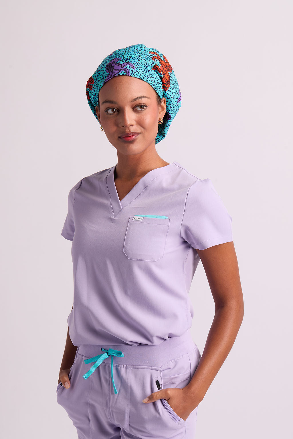 Serwaa Satin Lined Scrub Caps