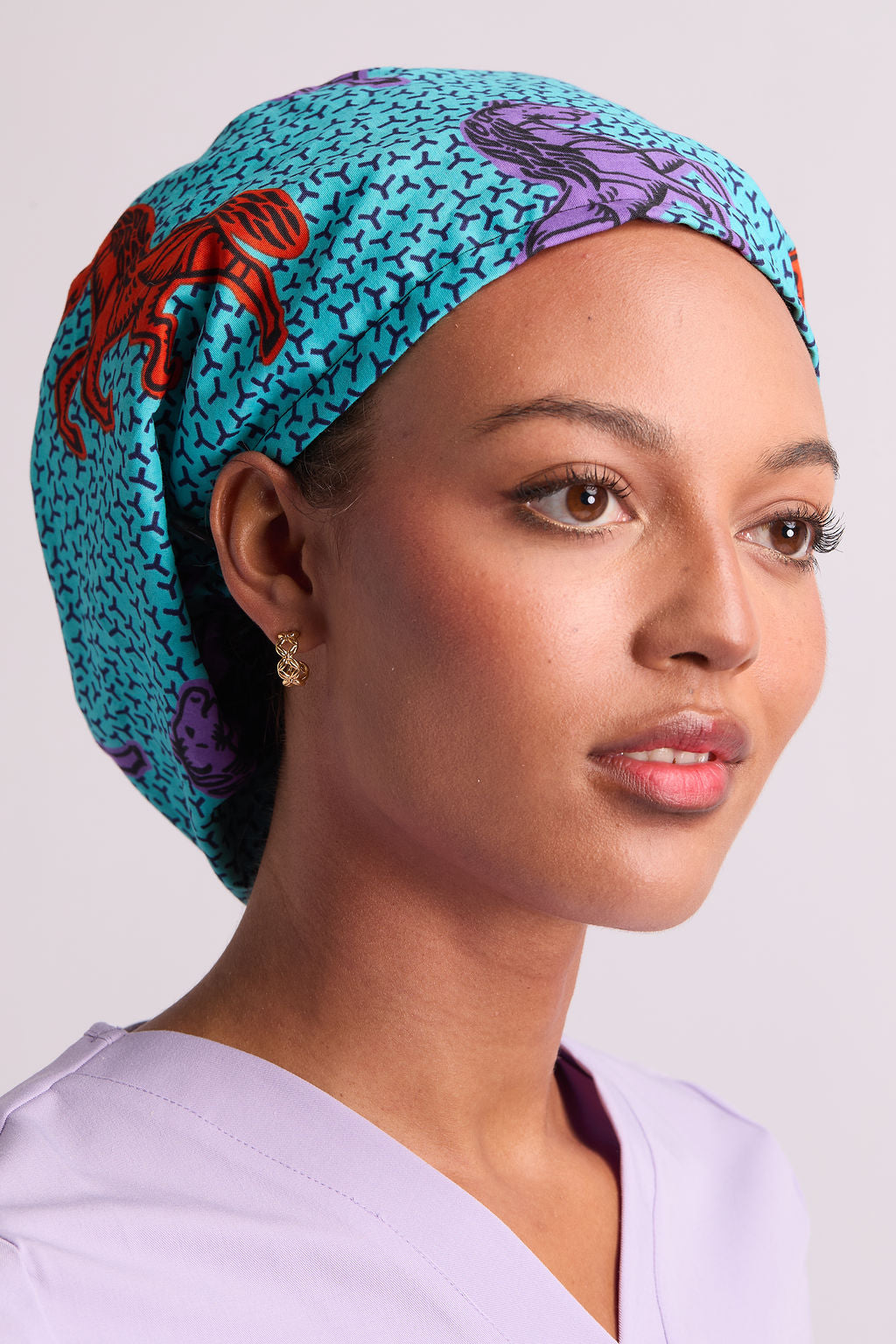 Serwaa Satin Lined Scrub Caps