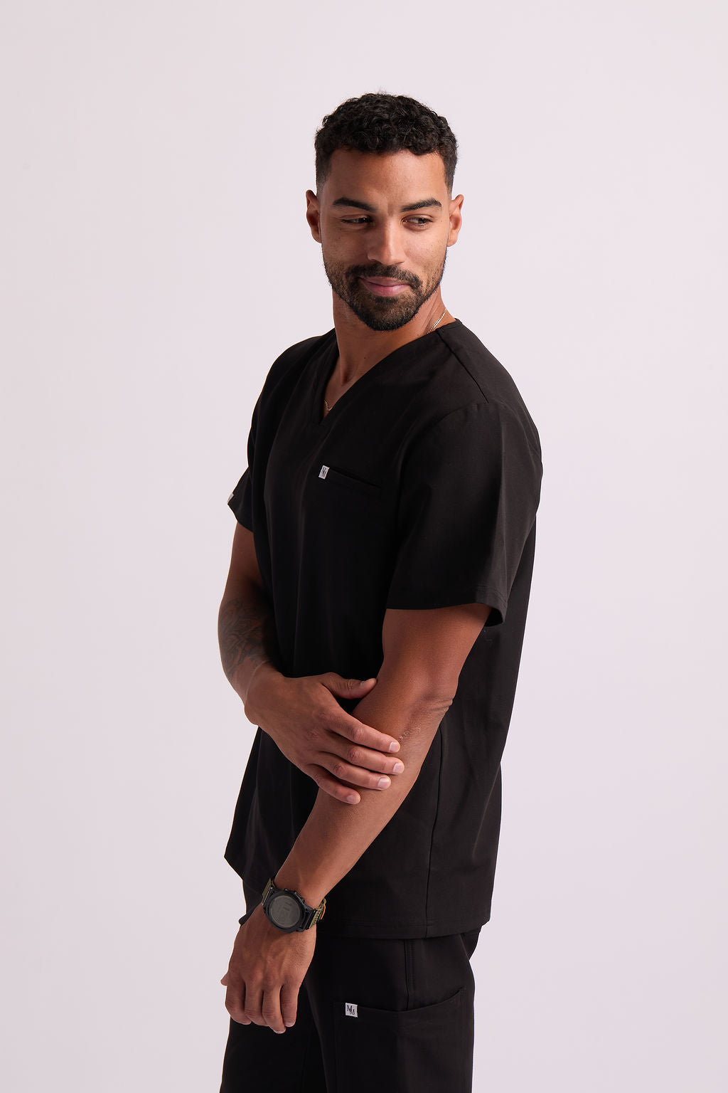 Maud C One Pocket Scrub Top