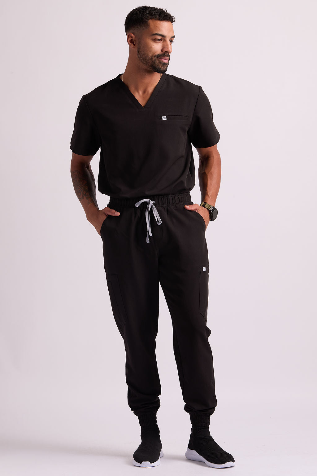 Maud C One Pocket Scrub Top