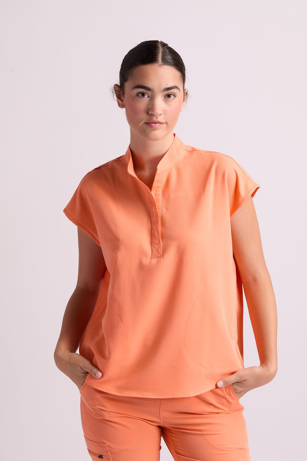 Amara Two Pocket Oversized Scrub Top
