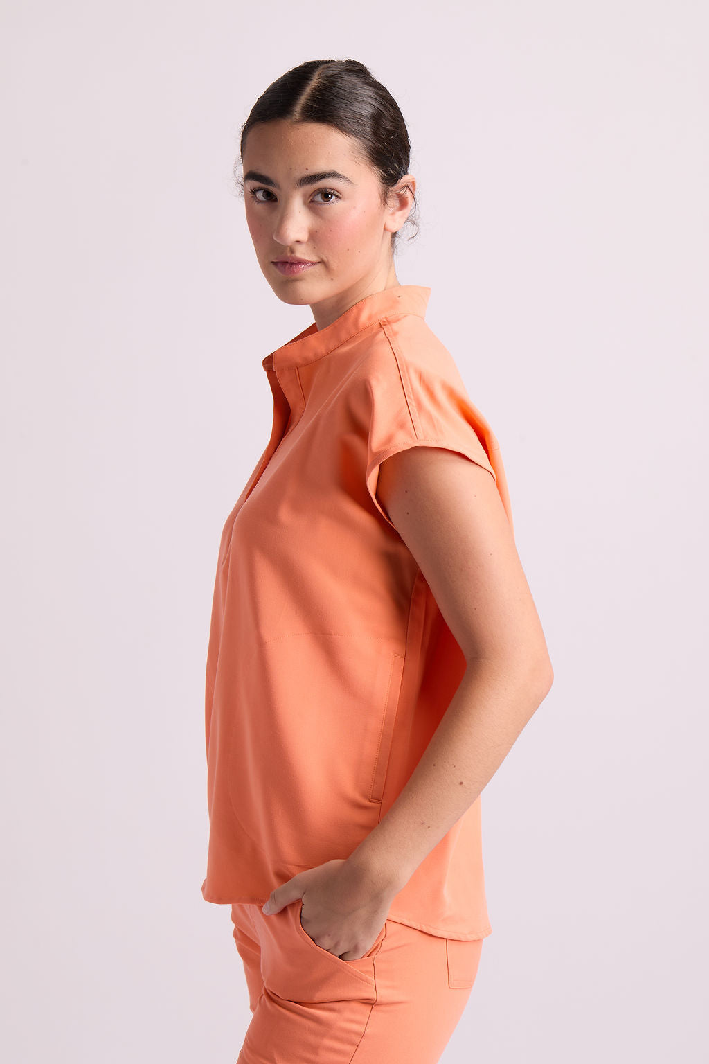 Amara Two Pocket Oversized Scrub Top