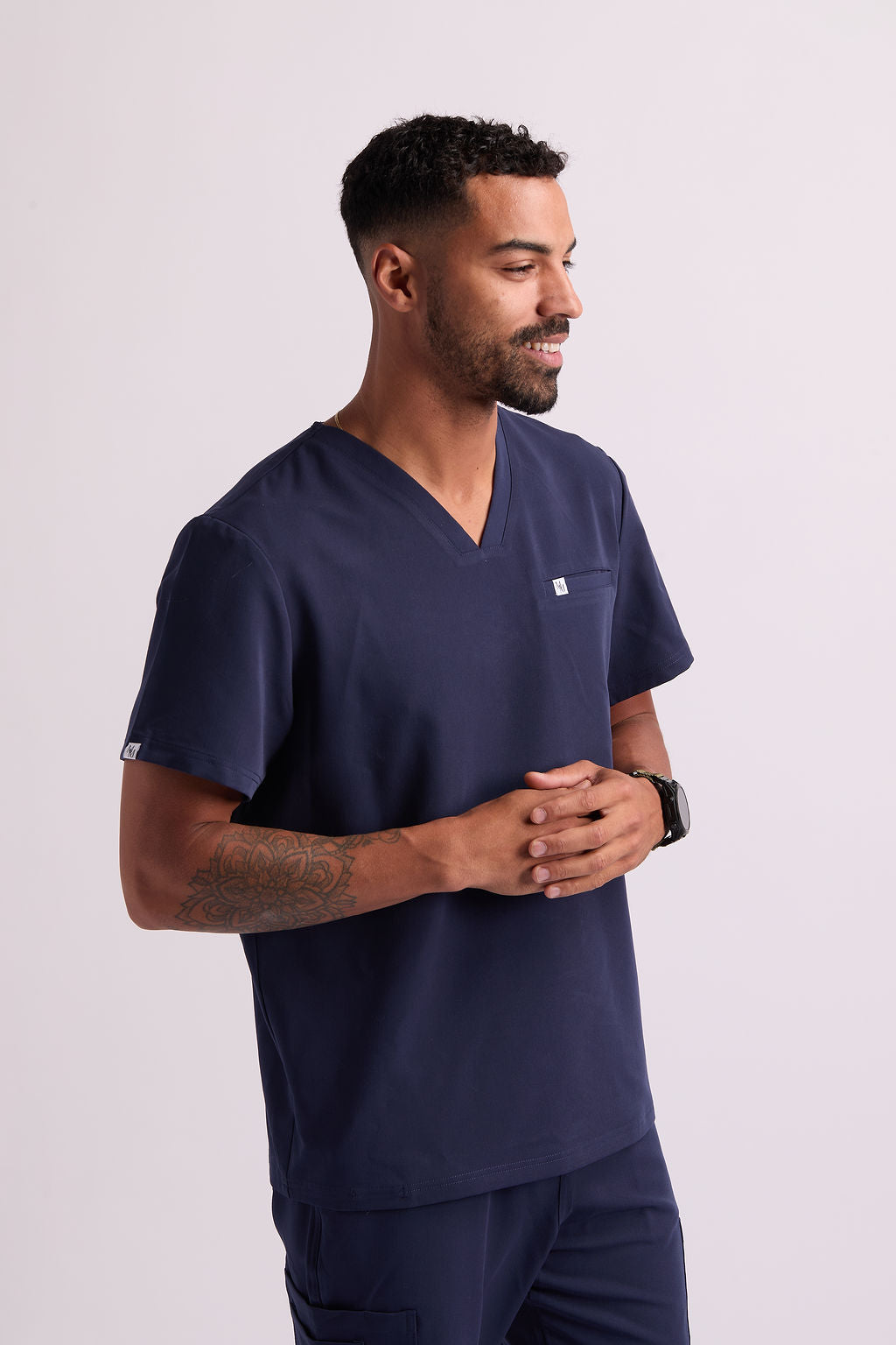 Maud C One Pocket Scrub Top