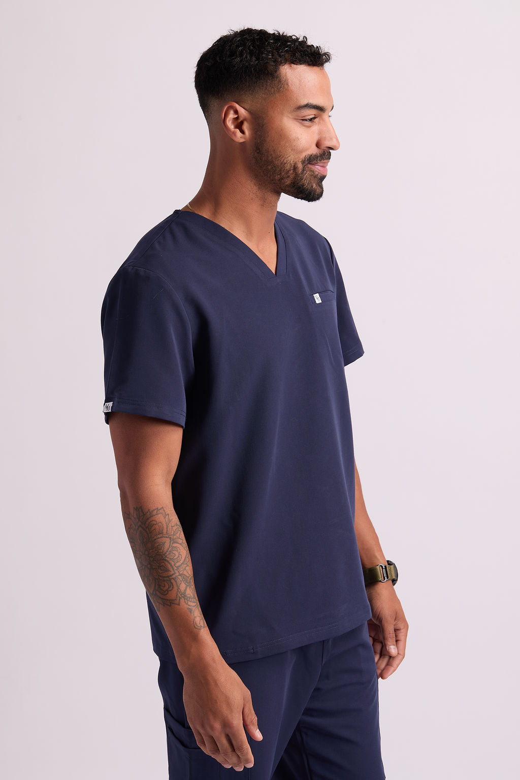 Maud C One Pocket Scrub Top