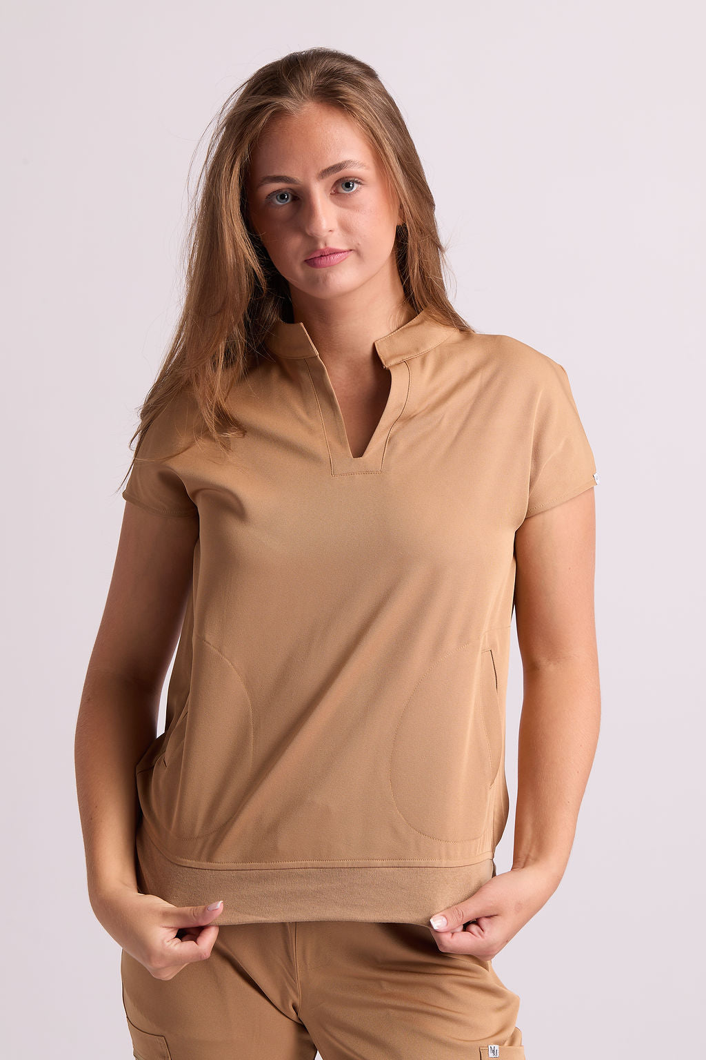 Civi Two Pocket Oversized Scrub Top