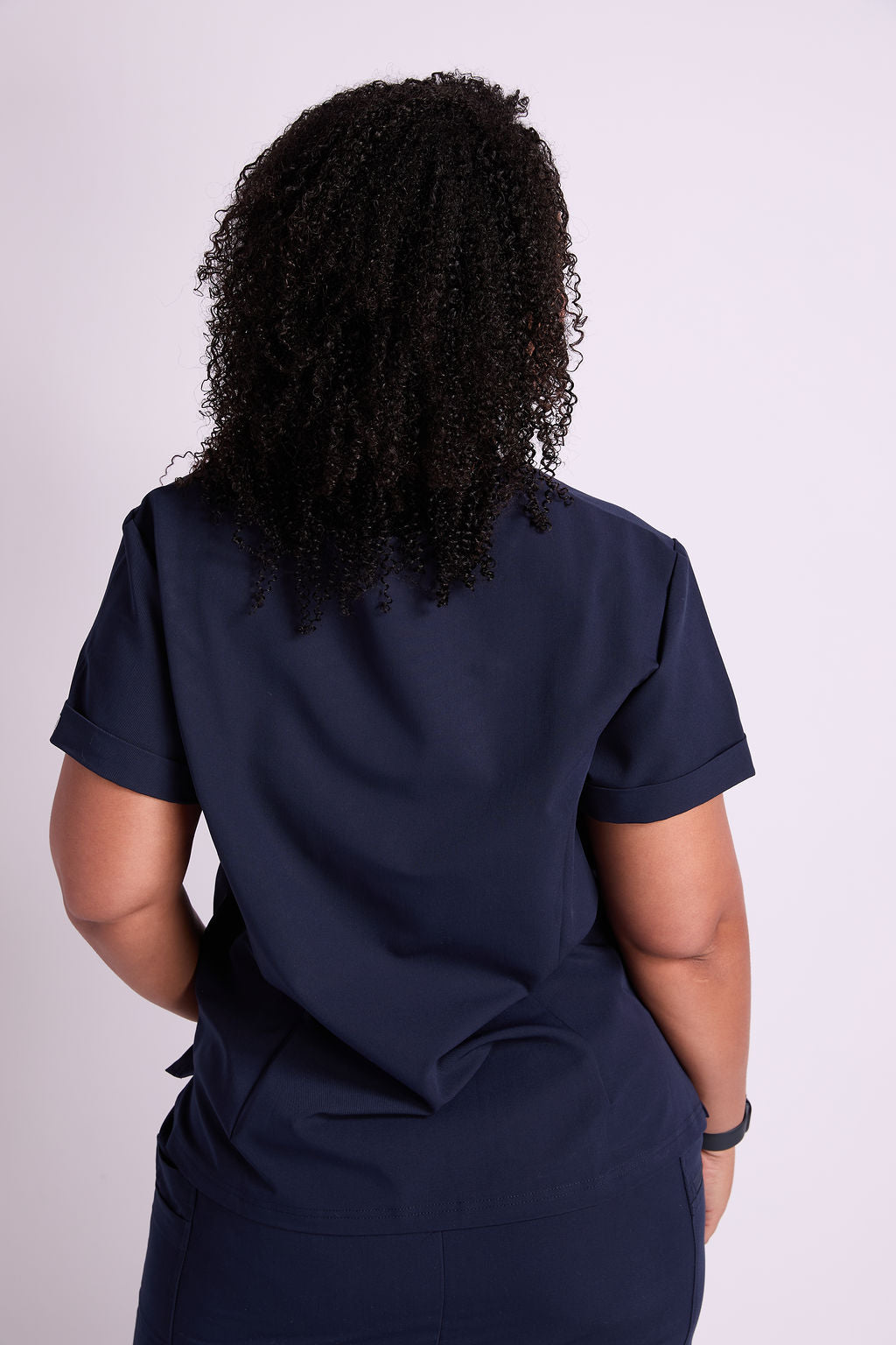 Elise Two Pocket Crew Neck Scrub Top