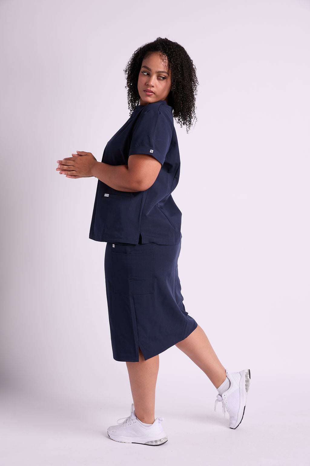 Elise Three Pocket Scrub Skirt