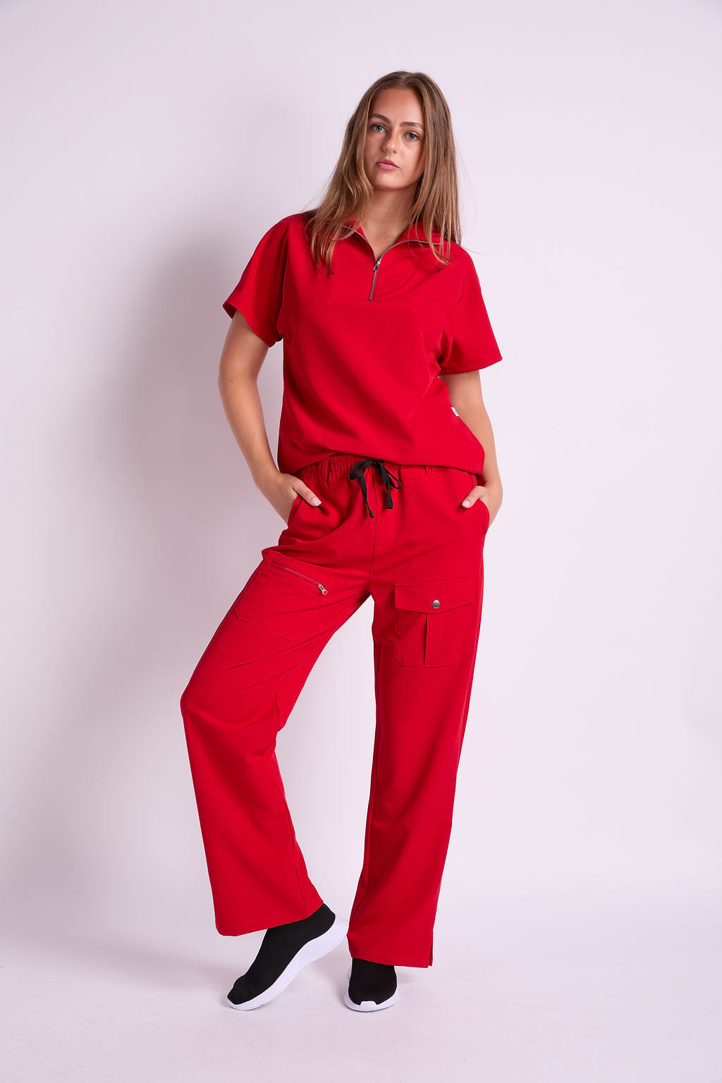 Amara Six Pocket Cargo Scrub Pants