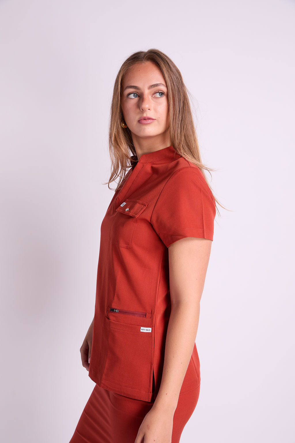 Yara Four Pocket V Neck Scrub Top