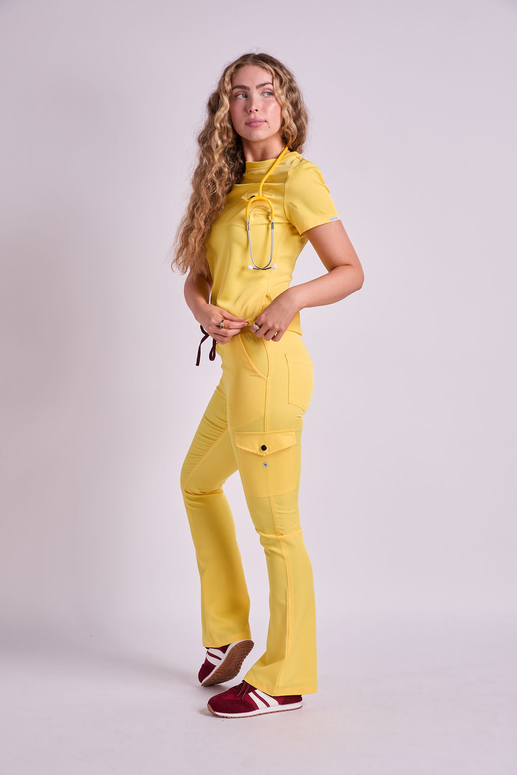 Mary K Three Pocket Scrub Top