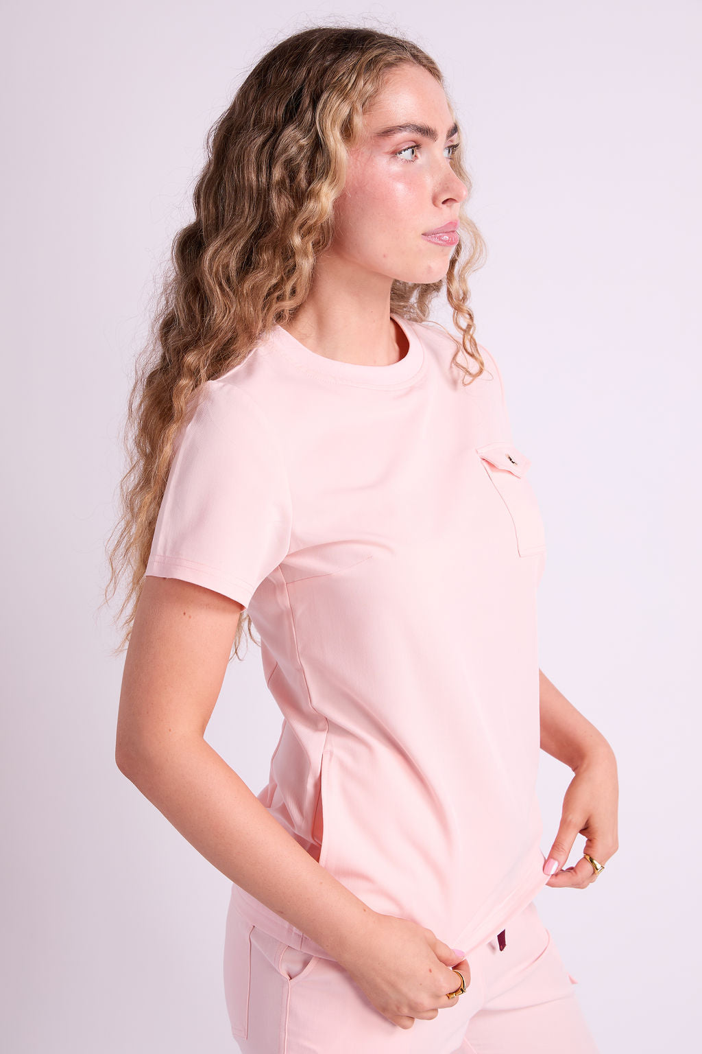 Mary K Three Pocket Scrub Top