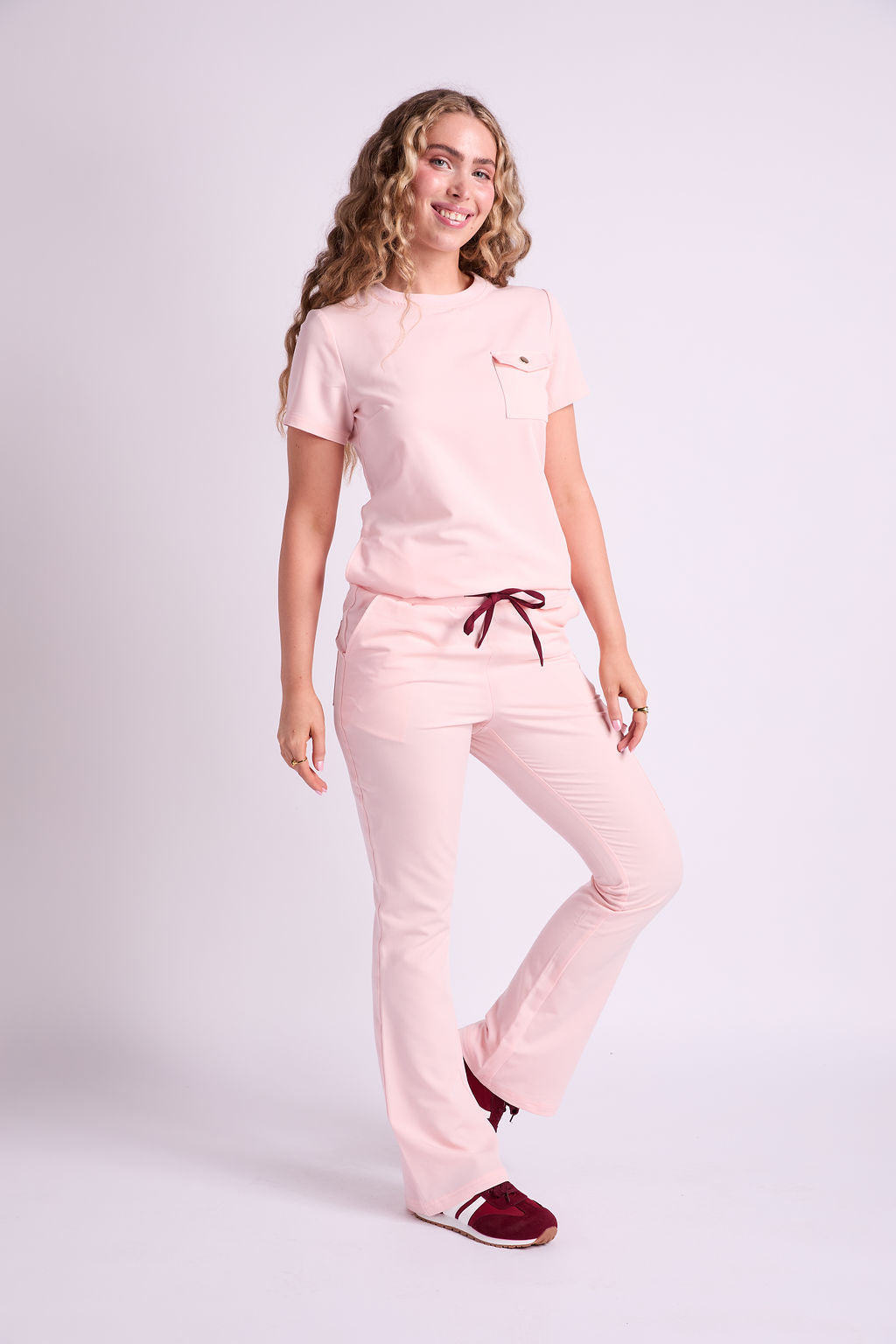 Mary K Three Pocket Scrub Top