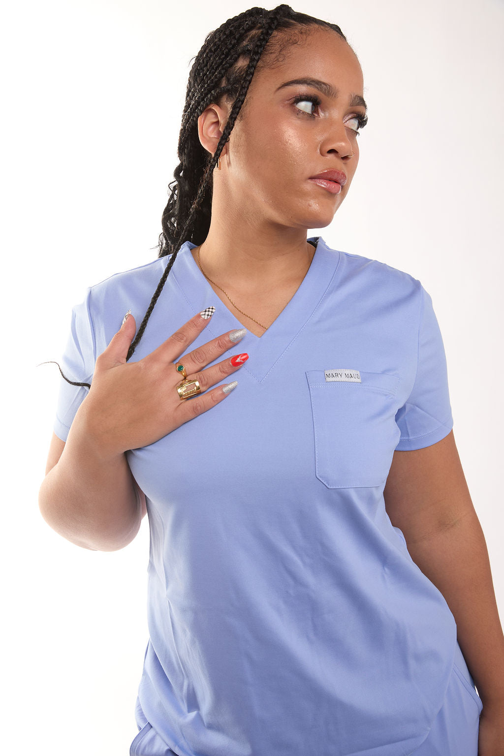 Zuri Two Pocket Scrub Top