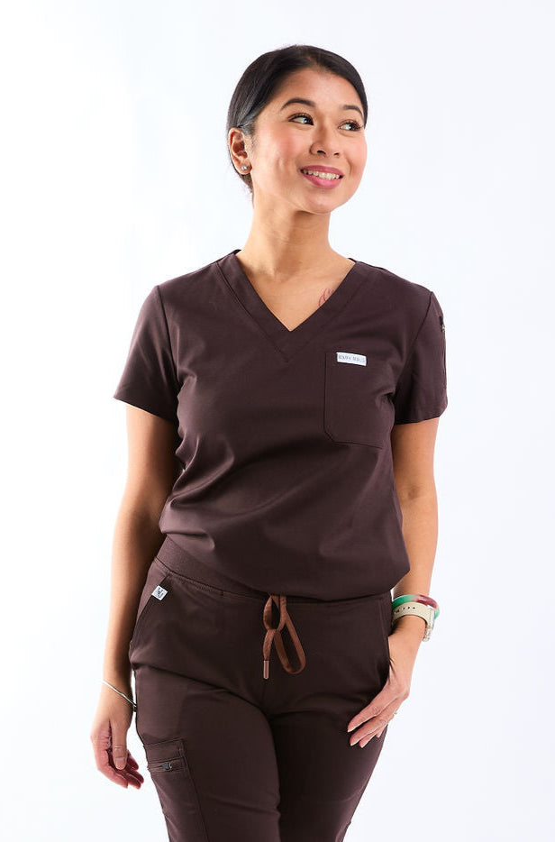 Zuri Two Pocket Scrub Top