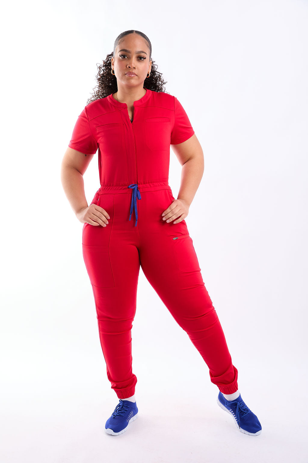 Zuri Eight Pocket Scrub Jumpsuit