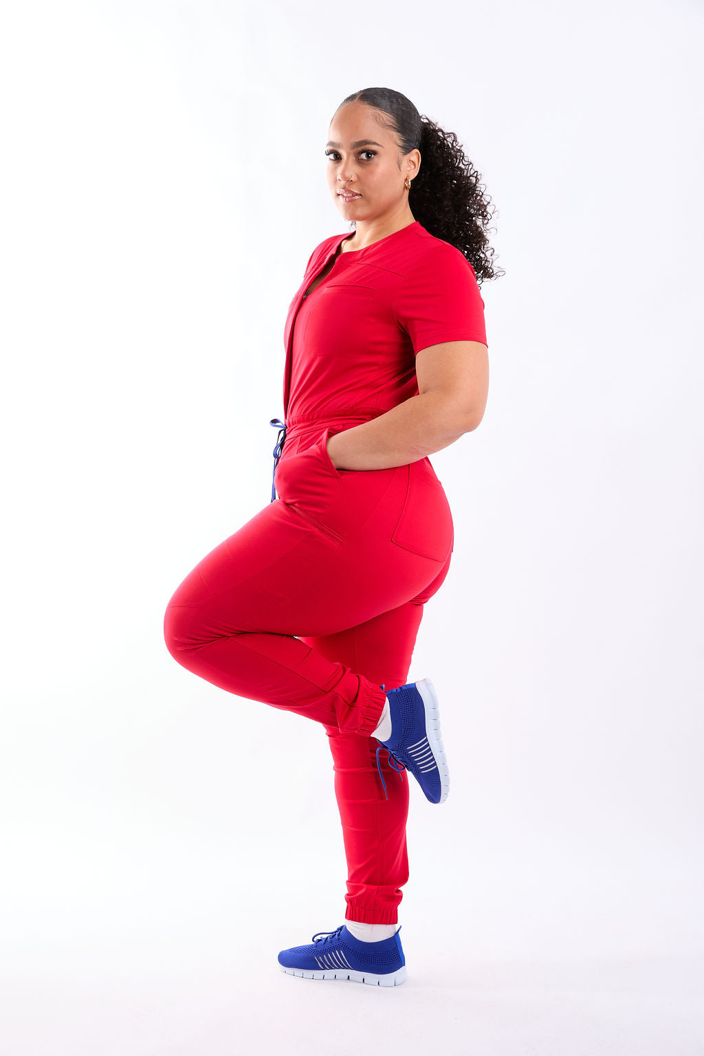 Zuri Eight Pocket Scrub Jumpsuit