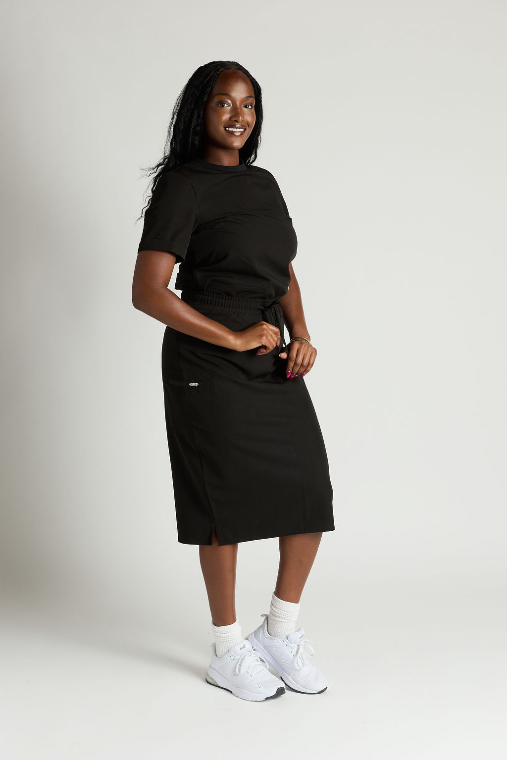Elise Three Pocket Scrub Skirt