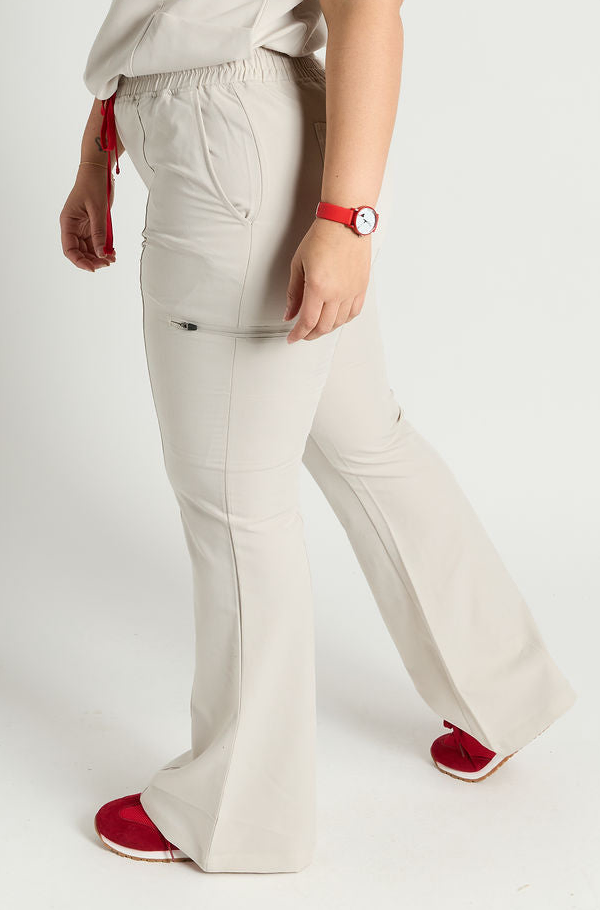 Azora Seven Pocket Boot Cut Scrub Pants