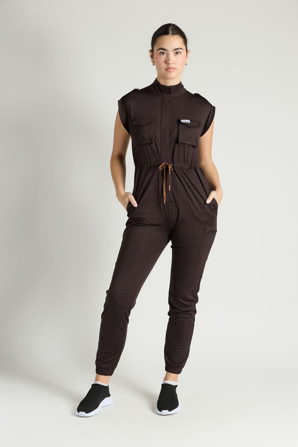 Zuri Six Pocket Scrub Jumpsuit