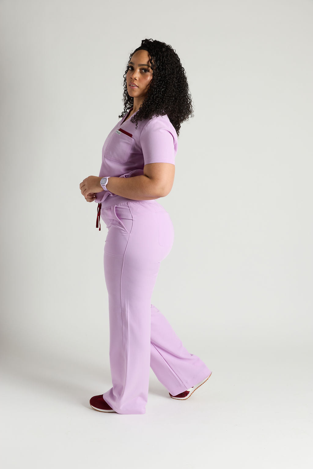 Yara Five Pocket Wide Leg Scrub Pants