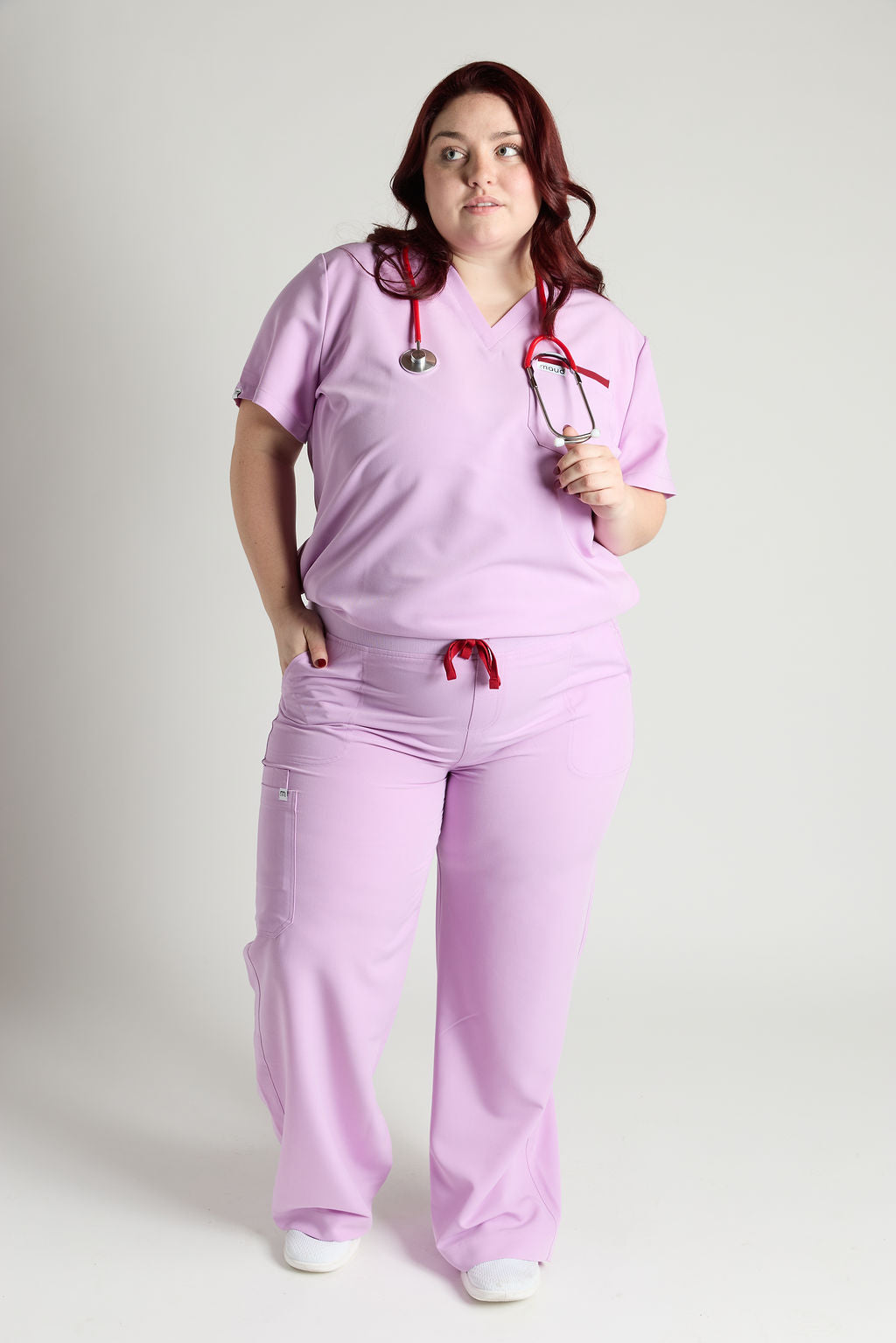 Yara Five Pocket Wide Leg Scrub Pants