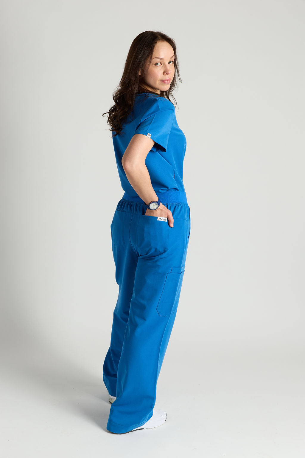 Yara Five Pocket Wide Leg Scrub Pants