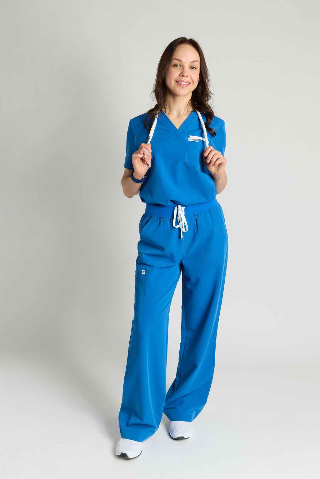 Yara Five Pocket Wide Leg Scrub Pants