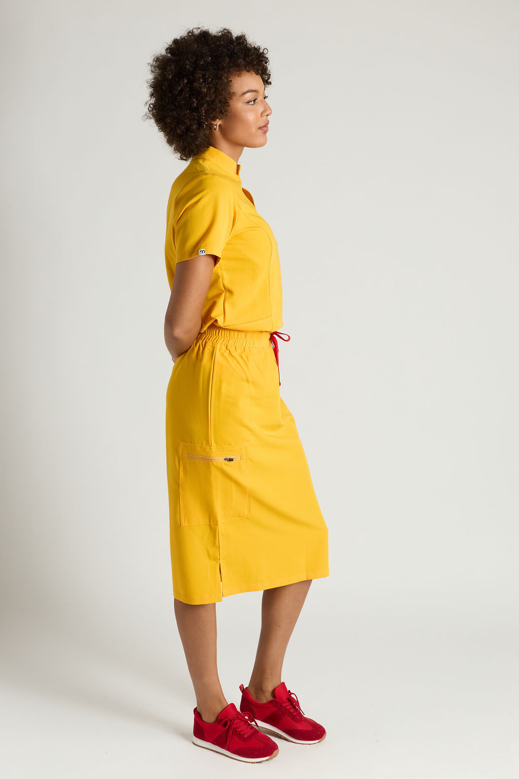 Elise Three Pocket Scrub Skirt