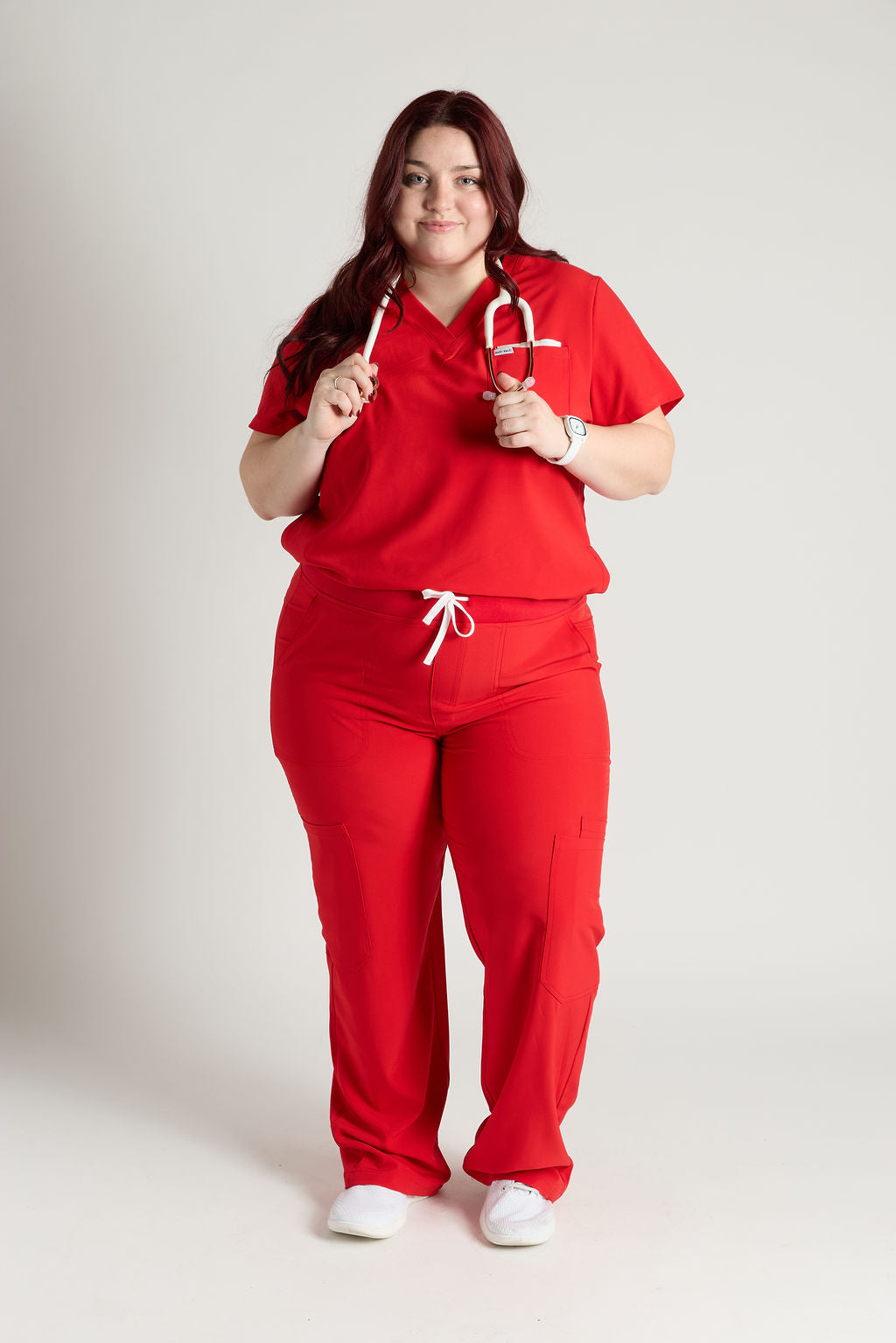 Yara Five Pocket Wide Leg Scrub Pants