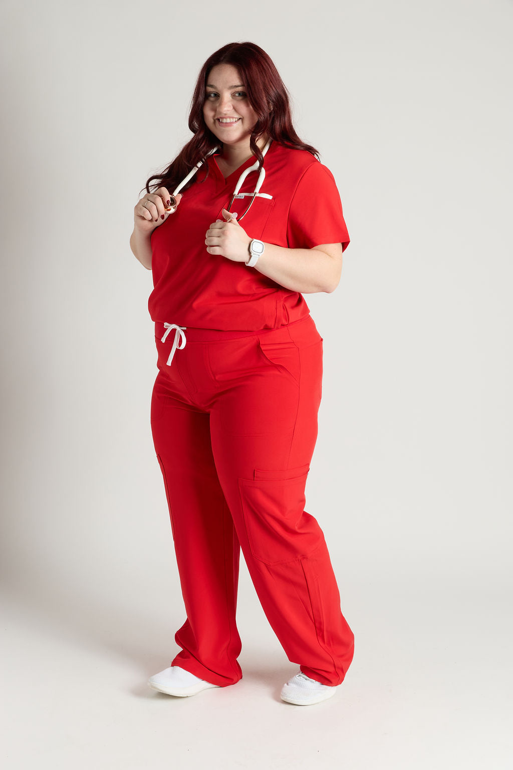 Yara Five Pocket Wide Leg Scrub Pants