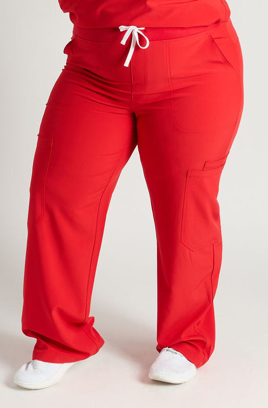 Yara Five Pocket Wide Leg Scrub Pants