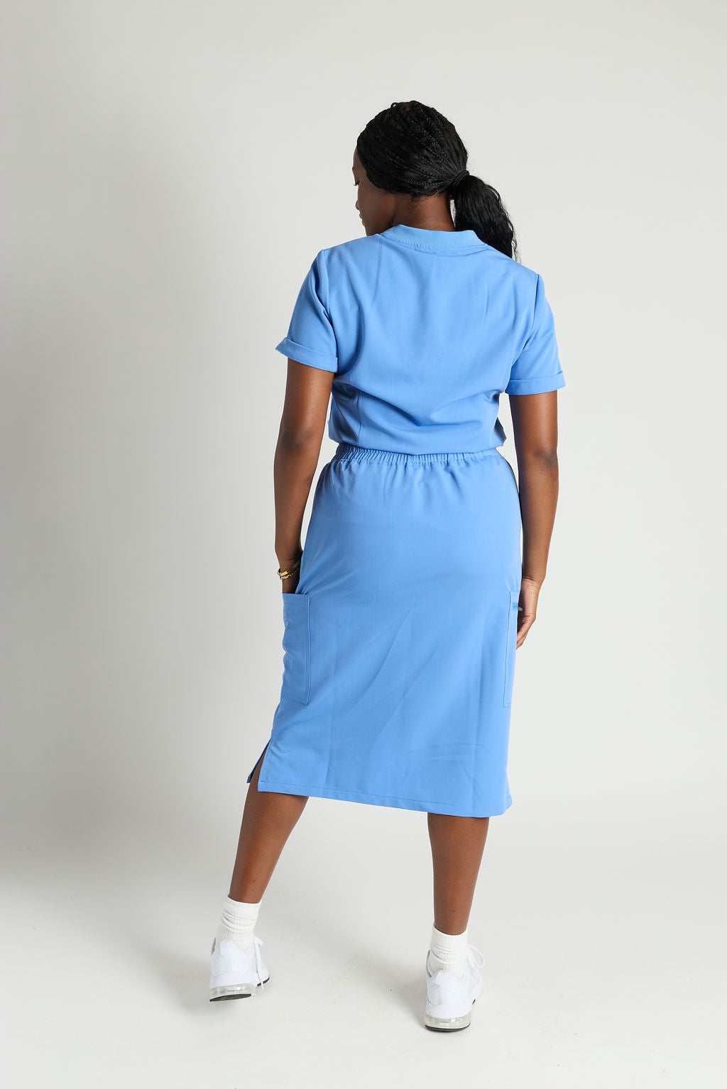Elise Three Pocket Scrub Skirt